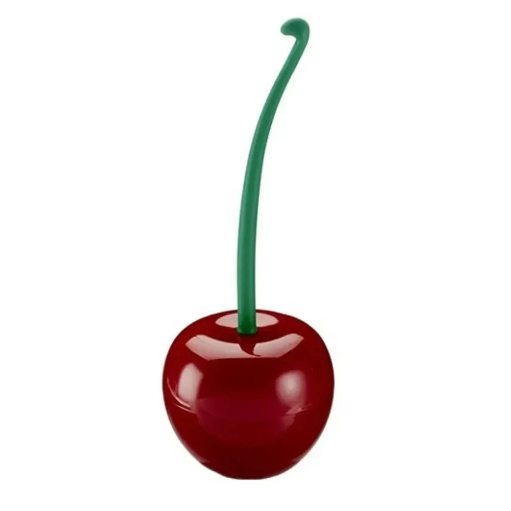 Creative Cherry Shape Toilet Brush Holder Set