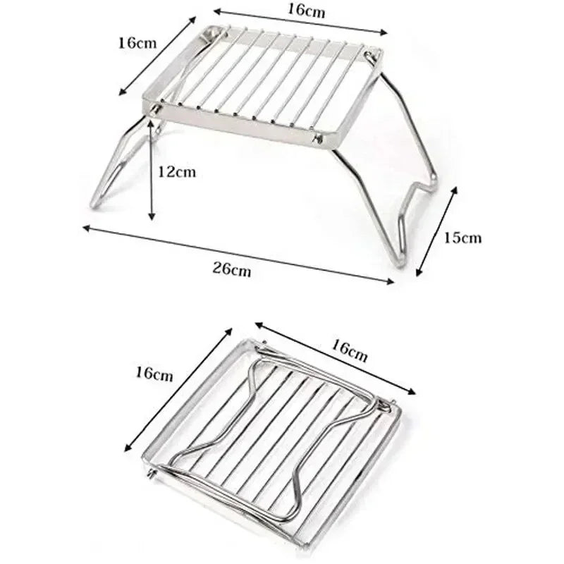Portable Folding Stainless Steel Stove Holder