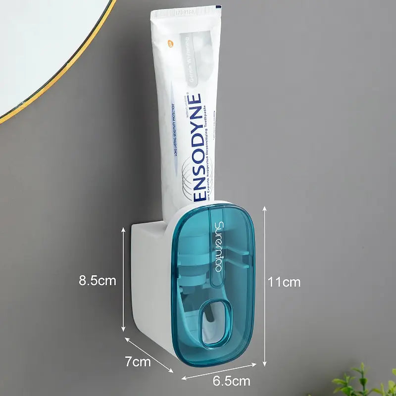 Wall Mount Lazy Squeezer Toothbrush Holder