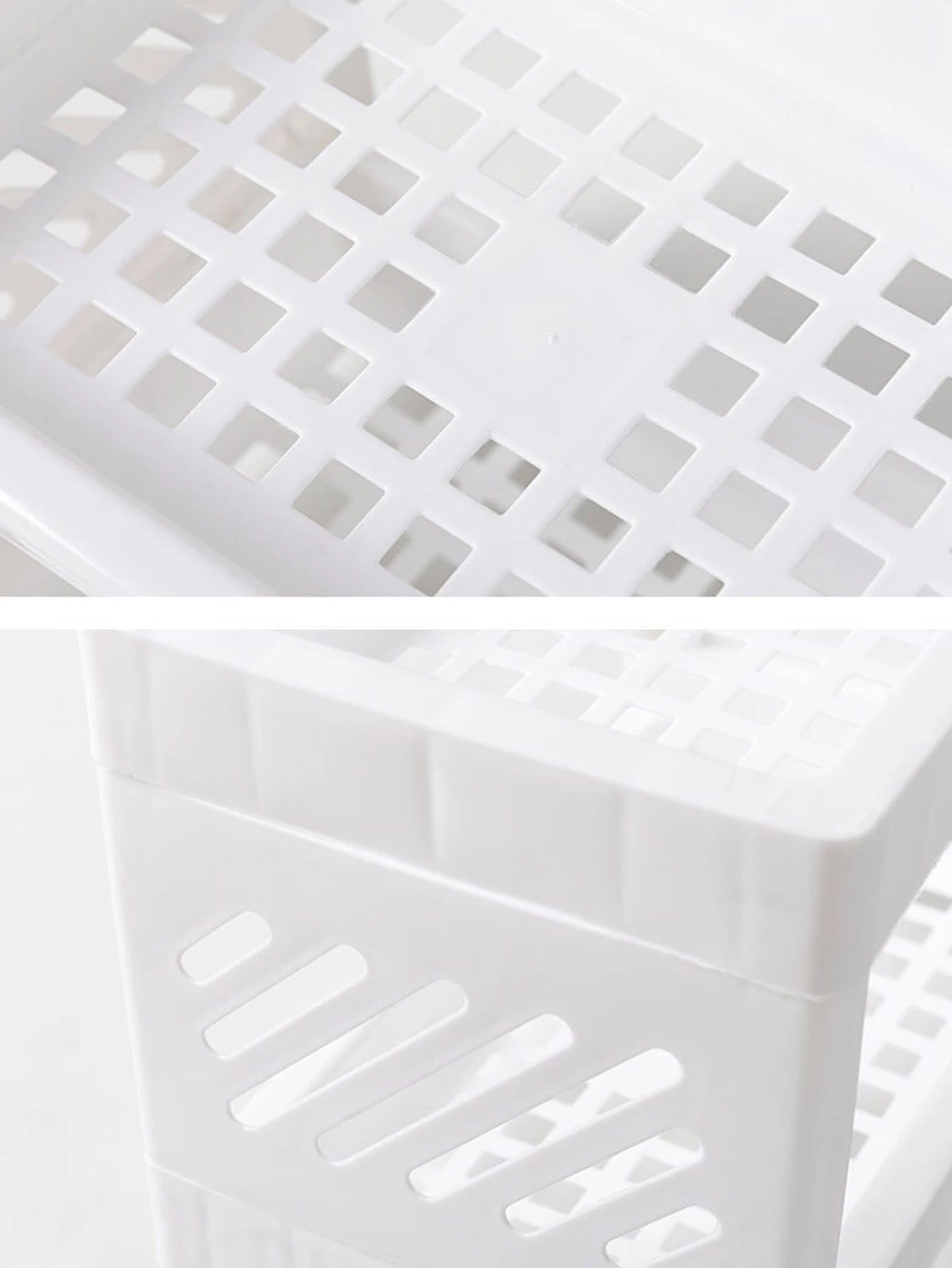 Double Layer White Desktop Organizer
