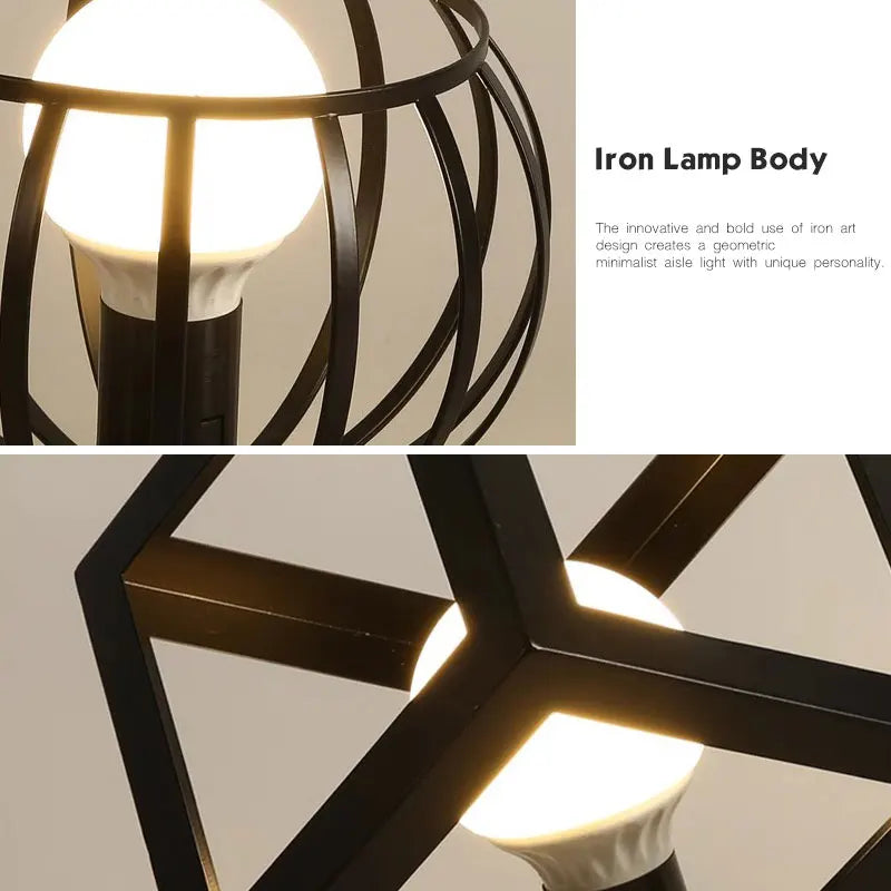 Vintage Black Metal Ceiling Light