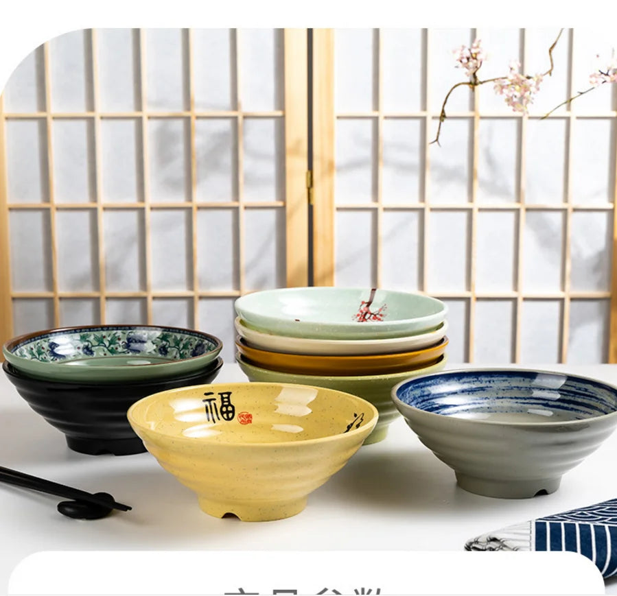 Japanese Style Melamine Noodle Soup Bowl