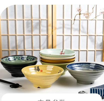 Japanese Style Melamine Noodle Soup Bowl