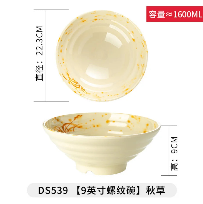 Japanese Style Melamine Noodle Soup Bowl
