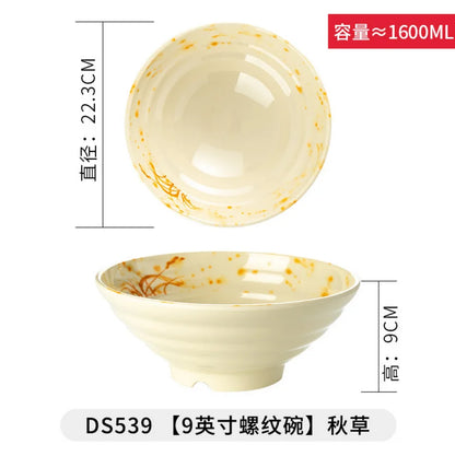 Japanese Style Melamine Noodle Soup Bowl