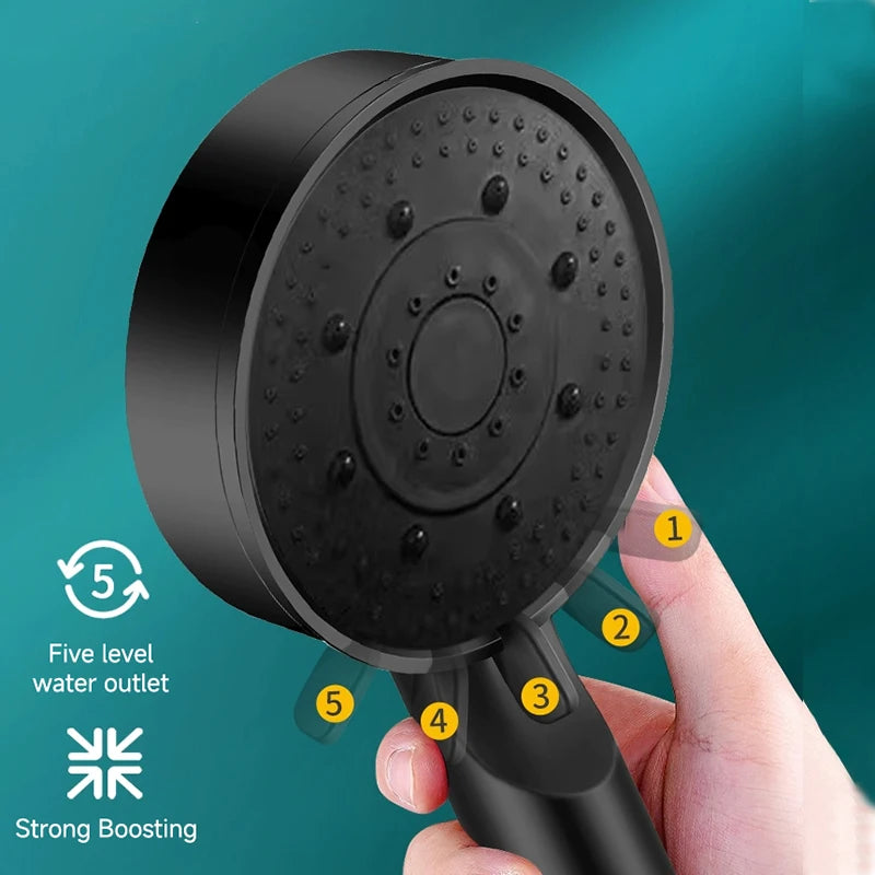 5-Mode High Pressure Shower Head