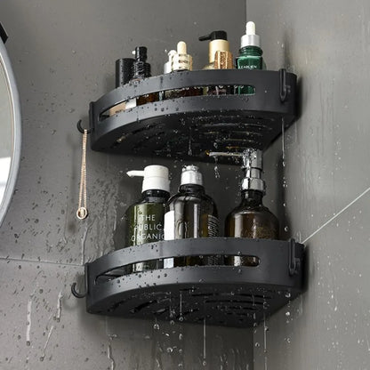 No-Drill Bathroom Shower Caddy Shelf Storage Rack
