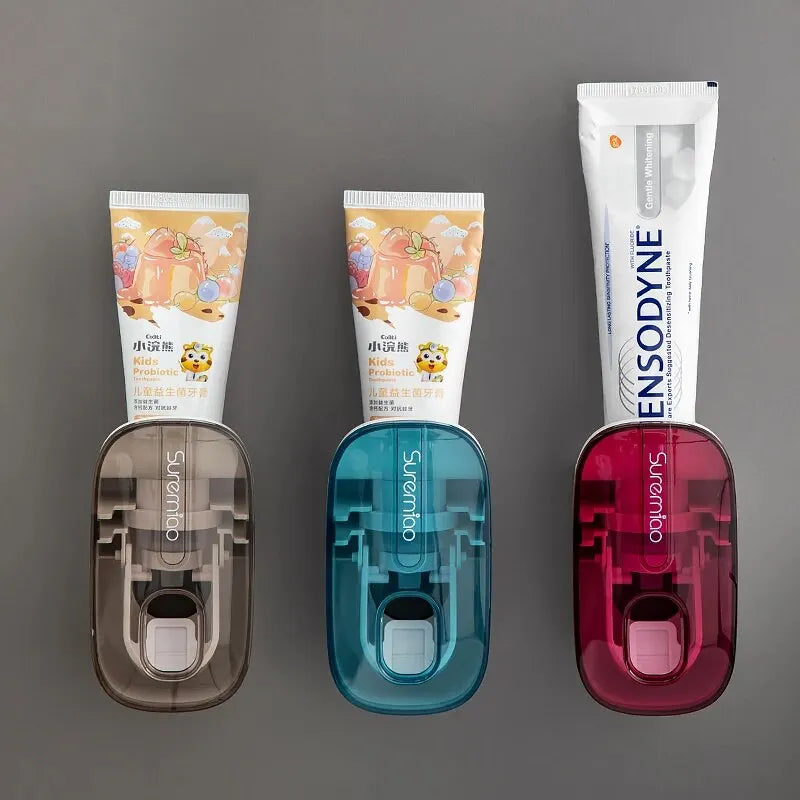 Wall Mount Lazy Squeezer Toothbrush Holder