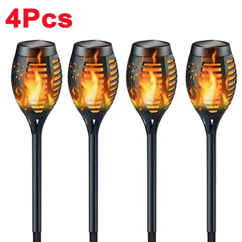 12LED Solar Flame Torch Lights