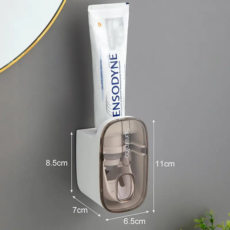 Wall Mount Lazy Squeezer Toothbrush Holder