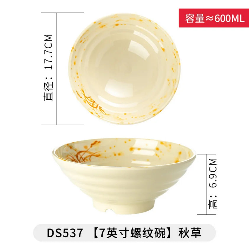 Japanese Style Melamine Noodle Soup Bowl