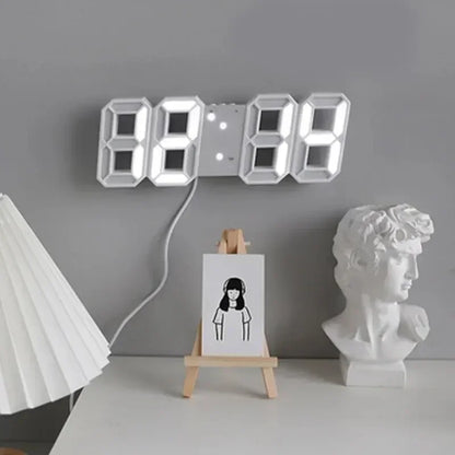 Modern 3D LED Alarm Clock
