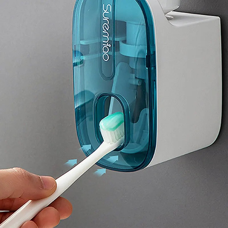 Wall Mount Lazy Squeezer Toothbrush Holder