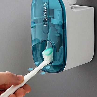 Wall Mount Lazy Squeezer Toothbrush Holder