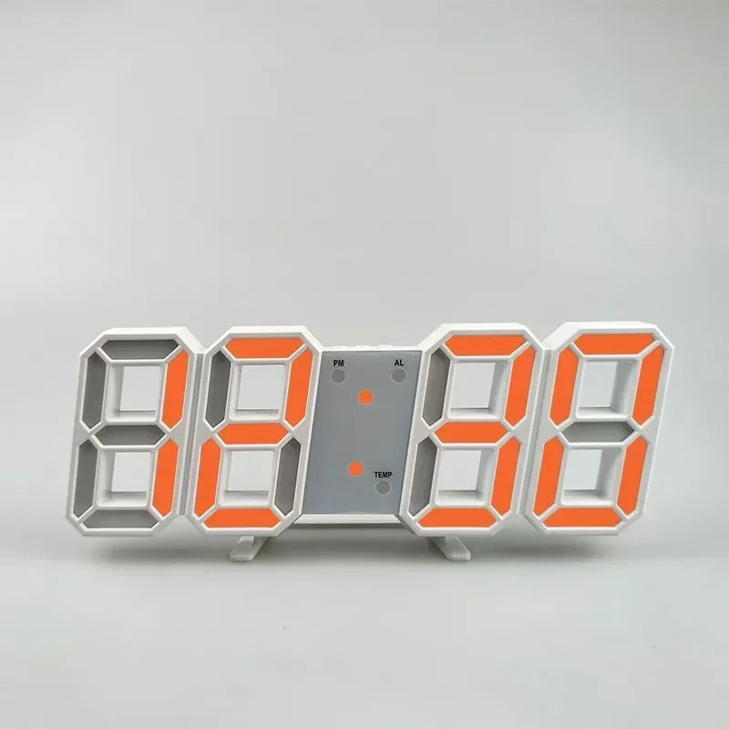 Modern 3D LED Alarm Clock