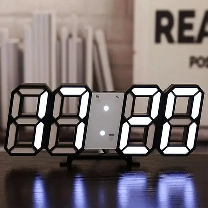 Modern 3D LED Alarm Clock
