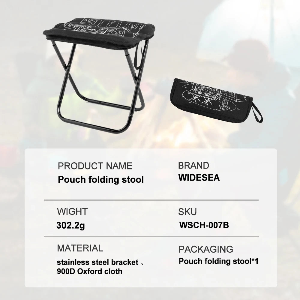 Foldable Camping Stool Lightweight Chair