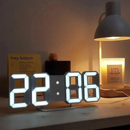 Modern 3D LED Alarm Clock