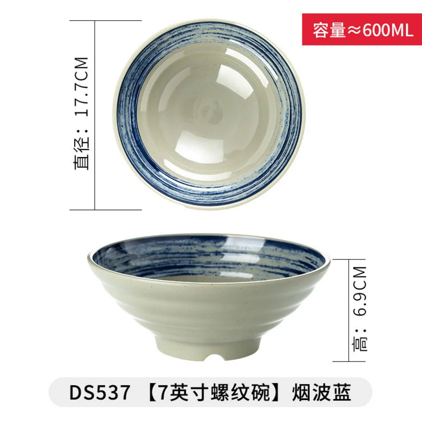 Japanese Style Melamine Noodle Soup Bowl