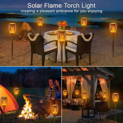 12LED Solar Flame Torch Lights