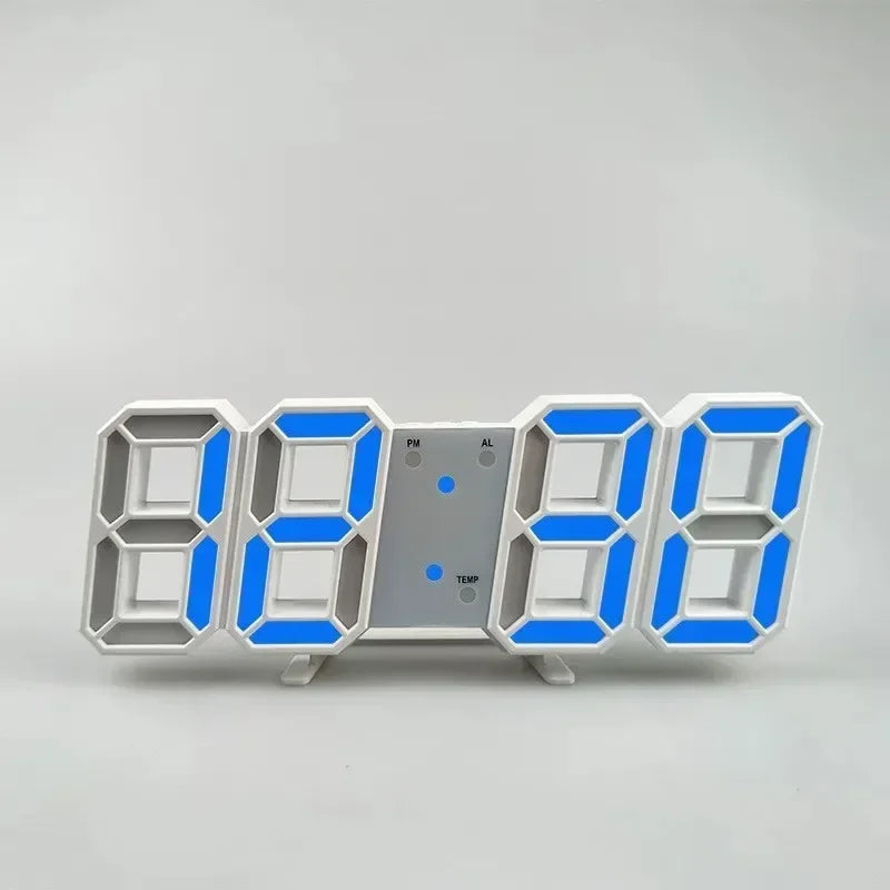Modern 3D LED Alarm Clock