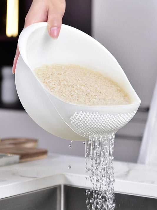 Multi-Use Rice Colander Drain Basket with Handle