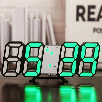 Modern 3D LED Alarm Clock