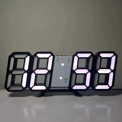 Modern 3D LED Alarm Clock