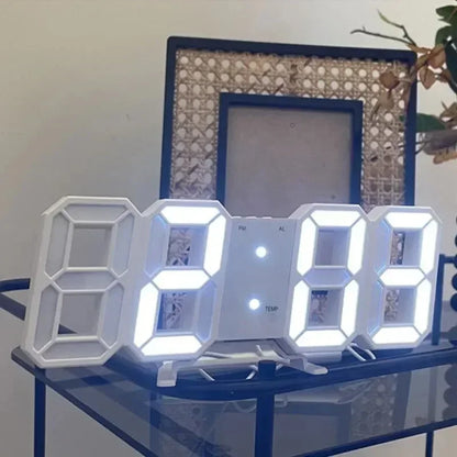 Modern 3D LED Alarm Clock