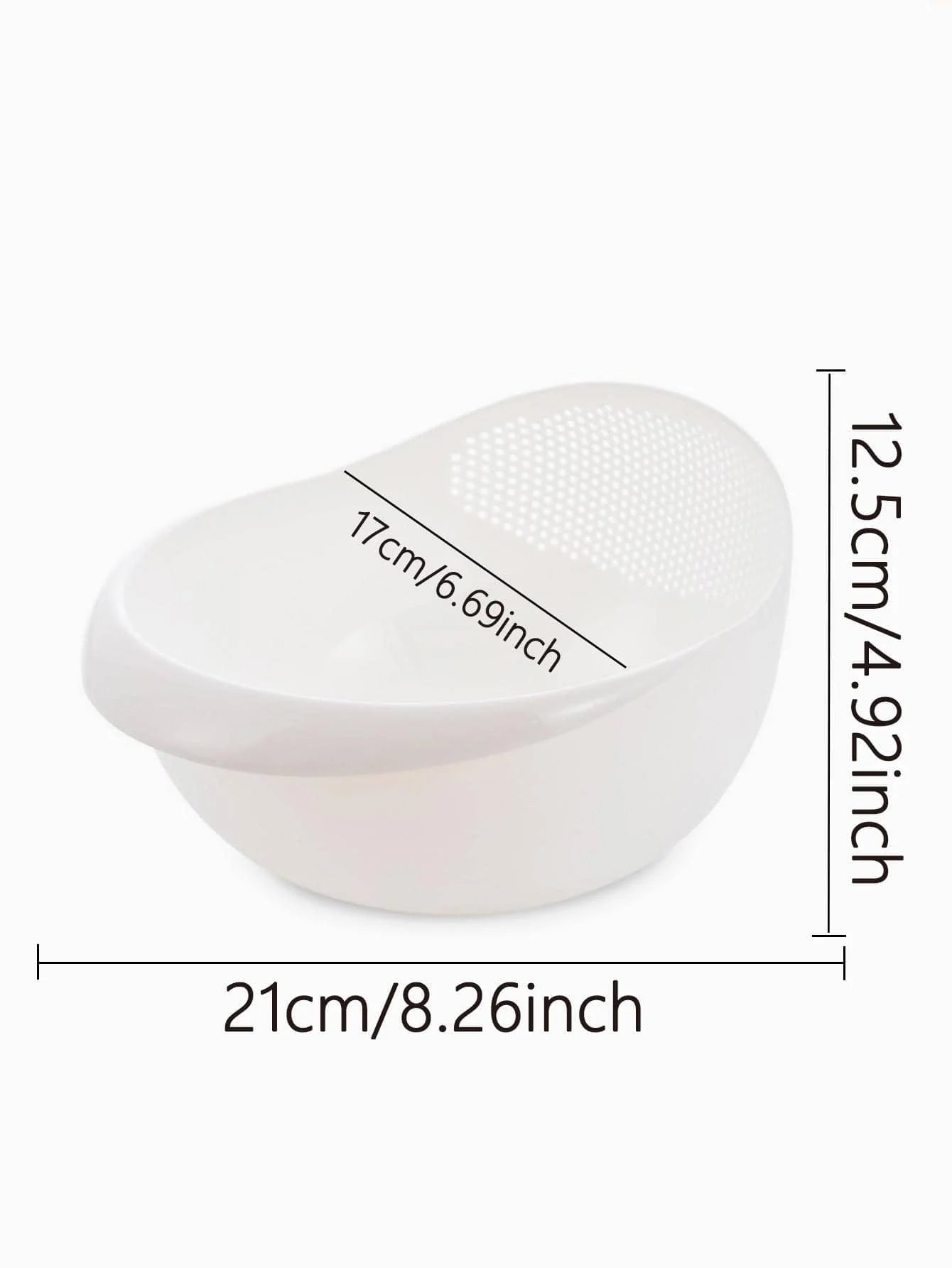 Multi-Use Rice Colander Drain Basket with Handle