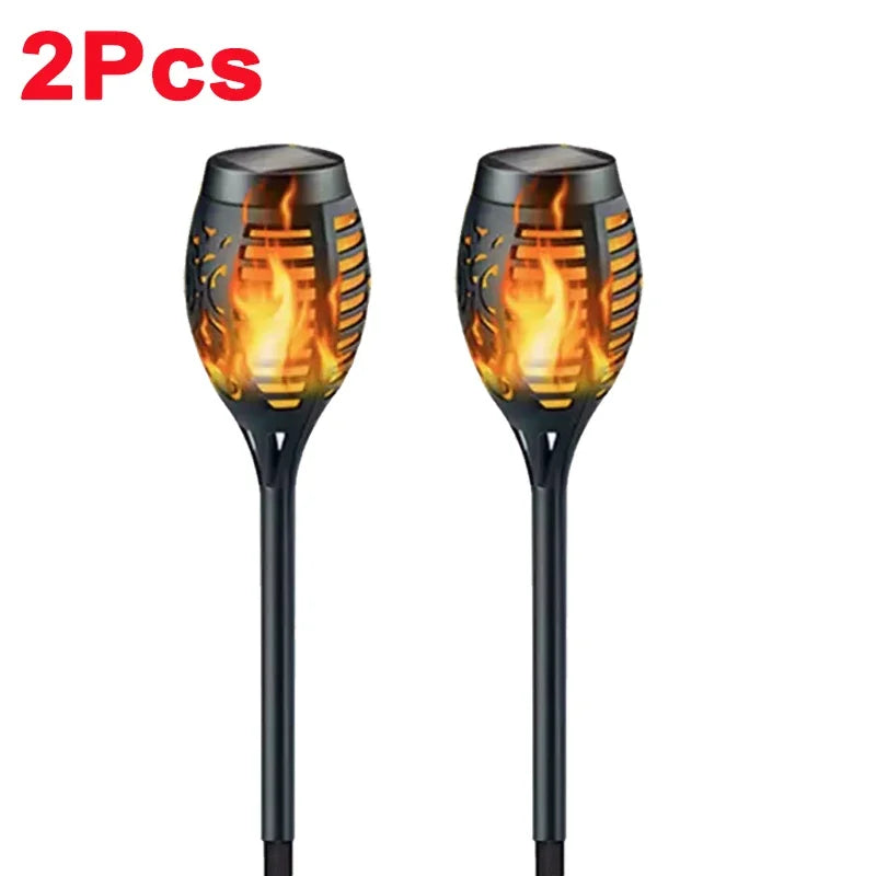 12LED Solar Flame Torch Lights