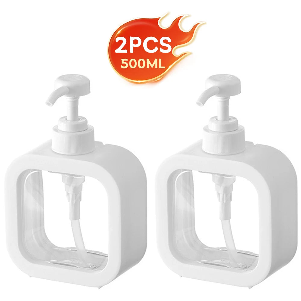 Large-Capacity Transparent Soap Dispenser Bottle