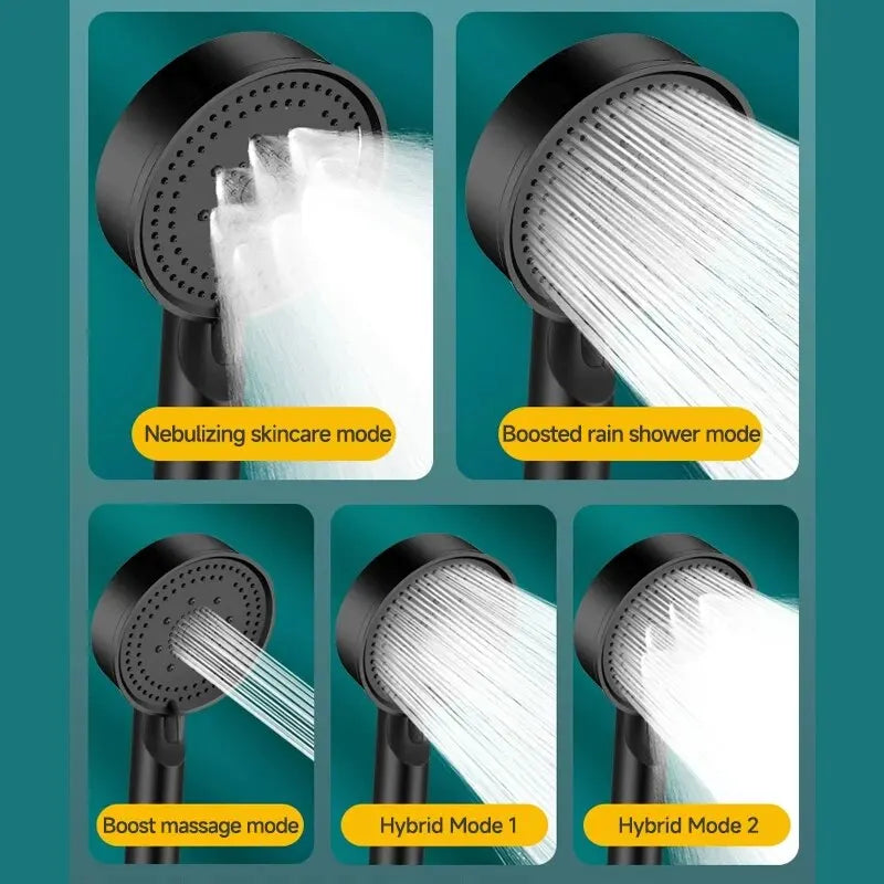 5-Mode High Pressure Shower Head