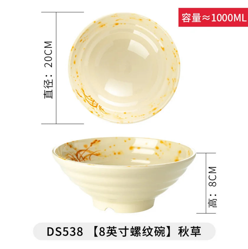Japanese Style Melamine Noodle Soup Bowl