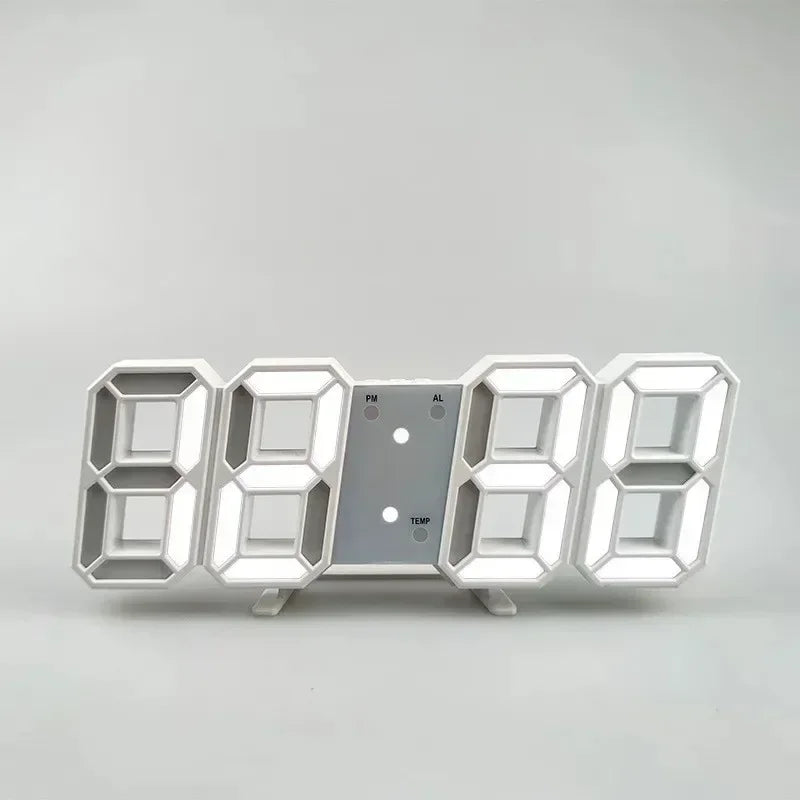 Modern 3D LED Alarm Clock
