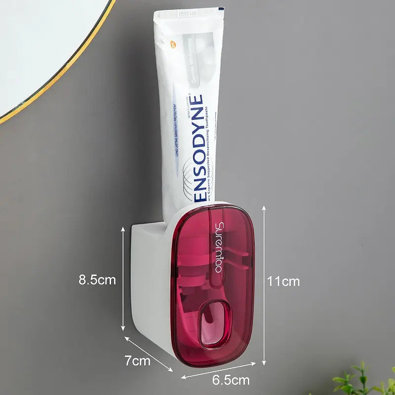 Wall Mount Lazy Squeezer Toothbrush Holder
