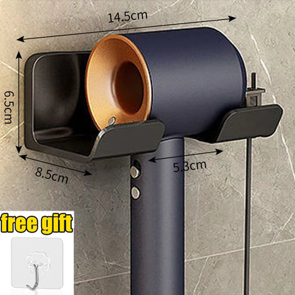 Wall Mounted Hair Dryer Holder Shelf