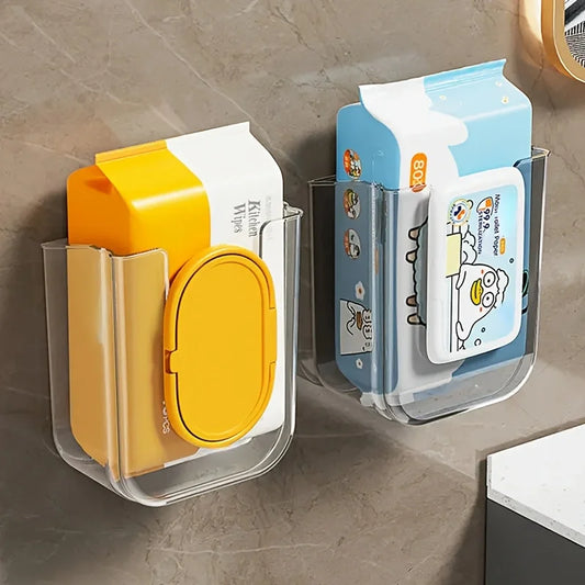 Non-Perforated Wall Mounted Wet Tissue Storage Box