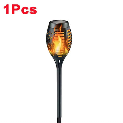 12LED Solar Flame Torch Lights