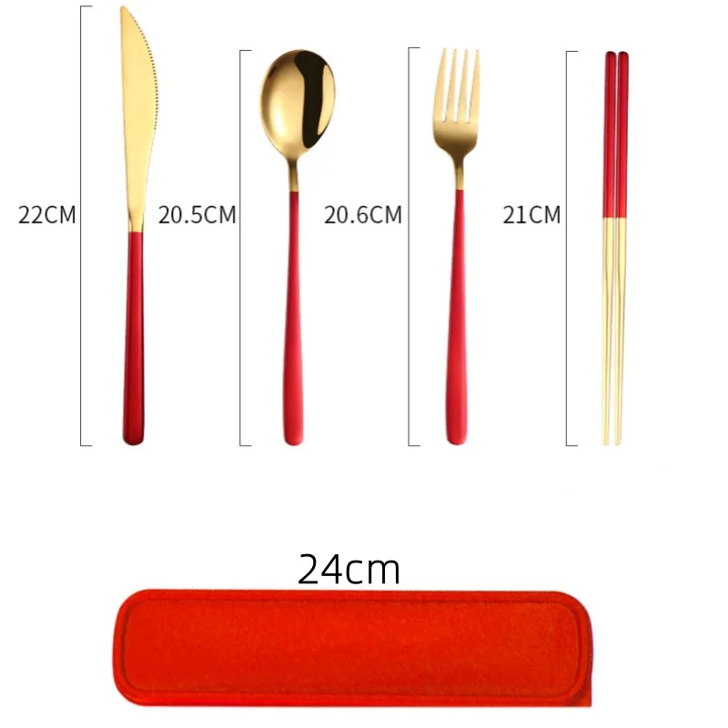 Portable Stainless Steel Tableware Set