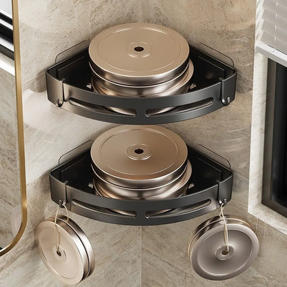 No-Drill Bathroom Shower Caddy Shelf Storage Rack