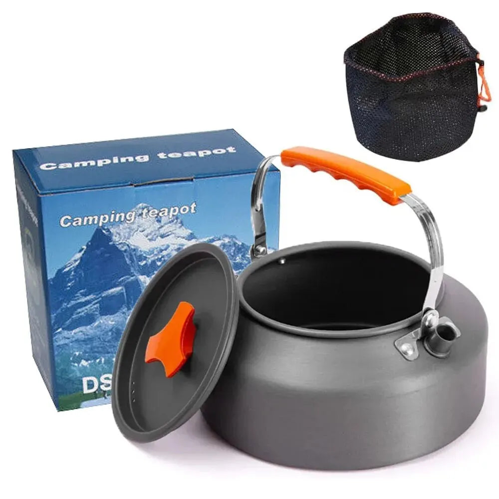 1.1L Aluminum Camping Kettle Lightweight Teapot